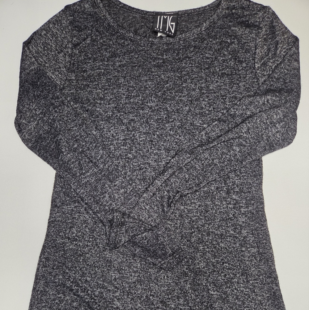 Chic Long Sleeve Black Dress